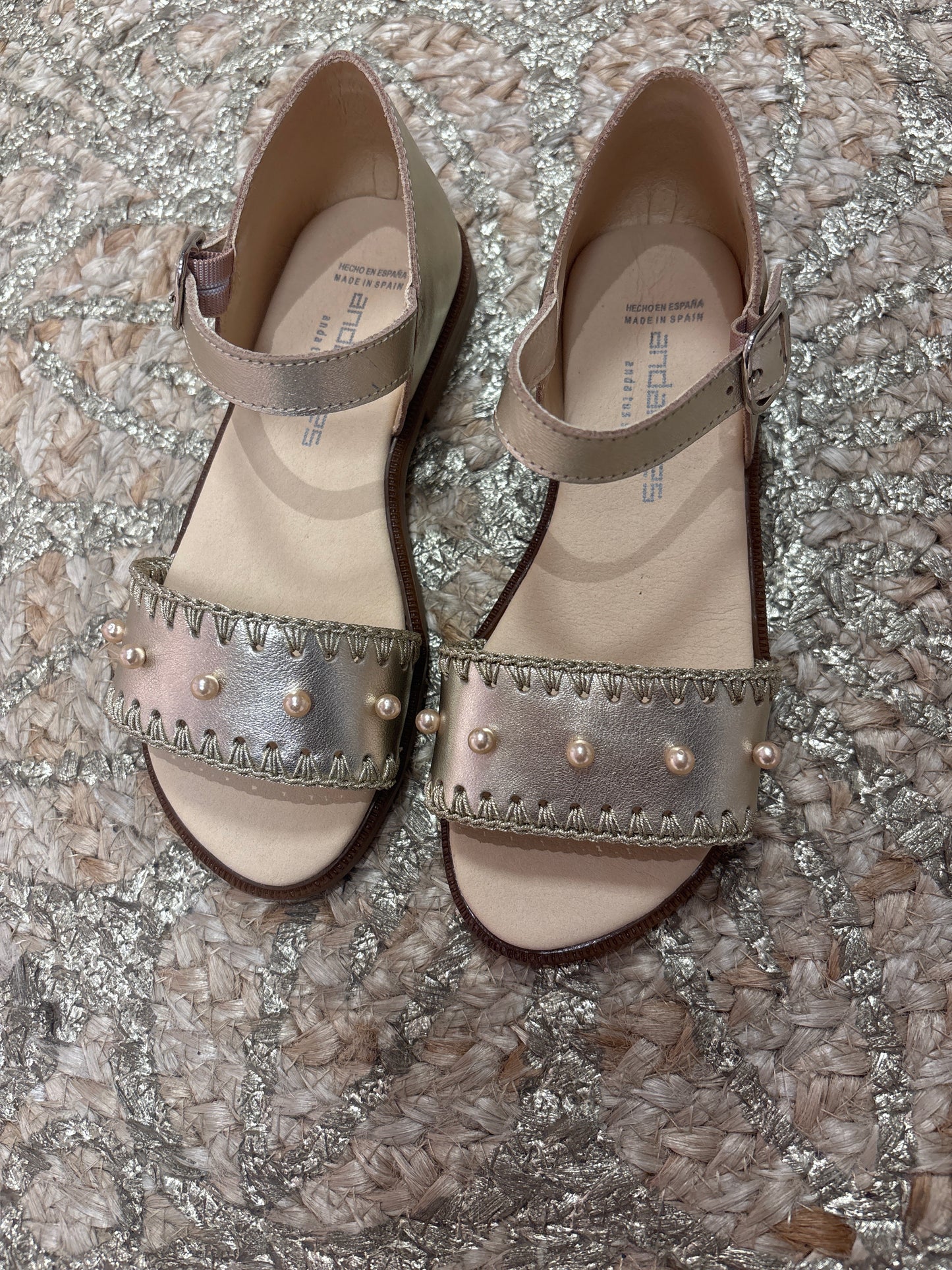 Sandal Pearl Gold - Andanines