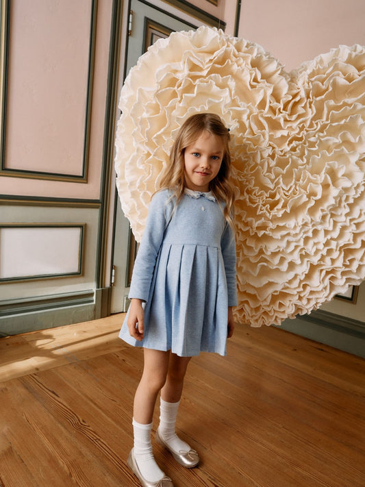 Meisjes Jurk Evi Blauw - Patachou