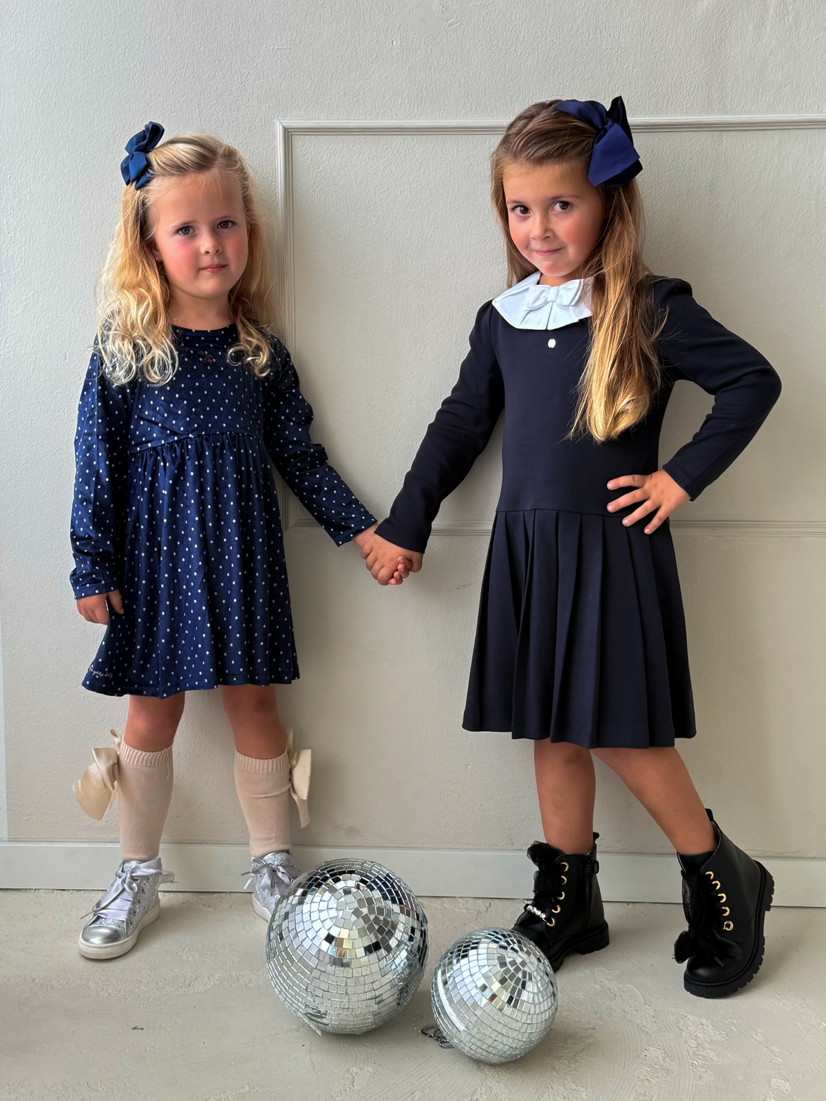 Jurk Navy Meisjes - Patachou
