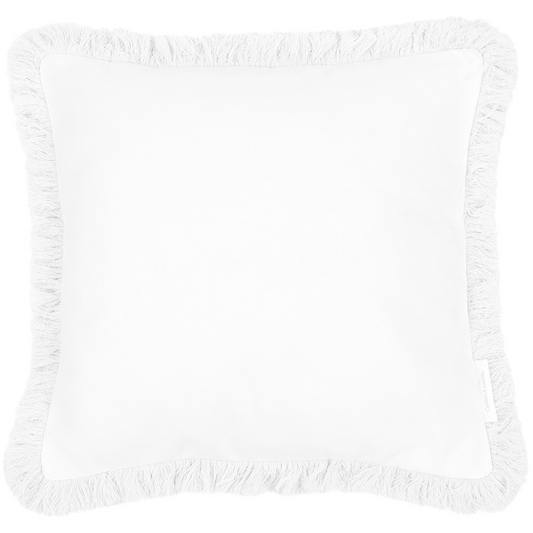 Pillow White Fringe - Cotton&Sweet