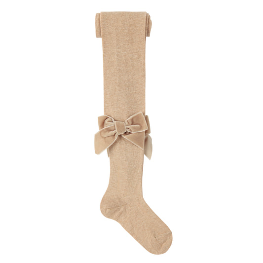 Condor Tights With Velvet Bow - Turron