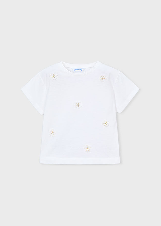 Shirt White Flowers - Mayoral