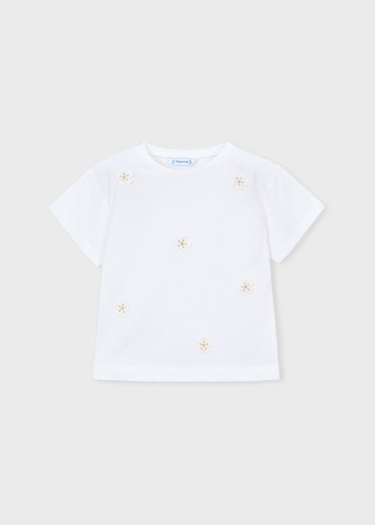 Shirt White Flowers - Mayoral