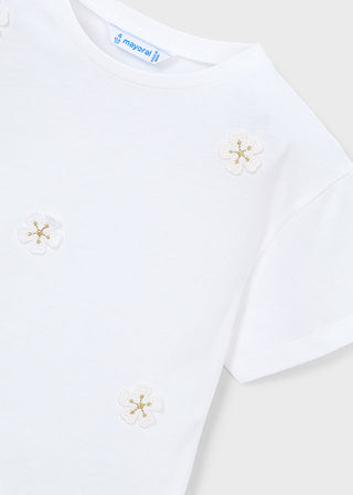 Shirt White Flowers - Mayoral