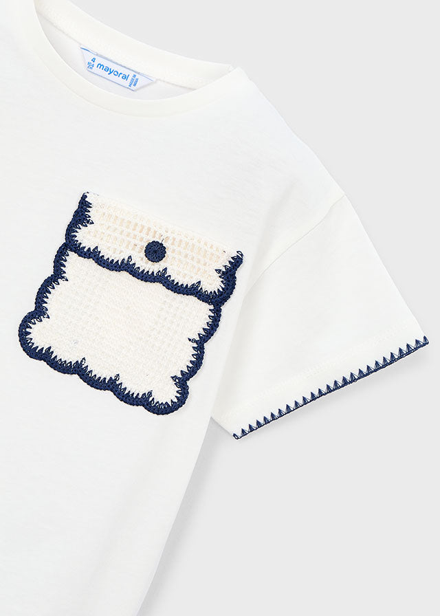 Shirt White Navy - Mayoral
