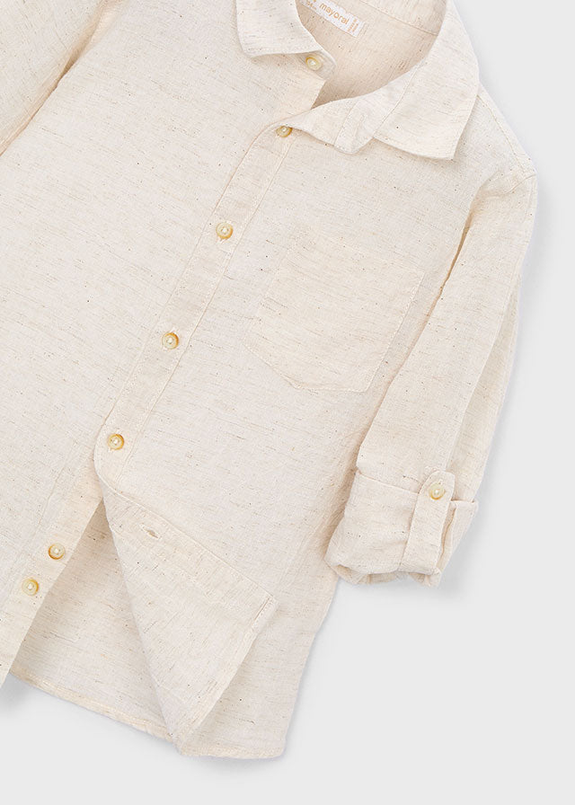 Linen Blouse Beige - Mayoral