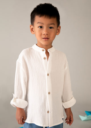 Blouse Linen White - Mayoral