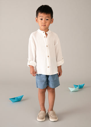 Blouse Linen White - Mayoral