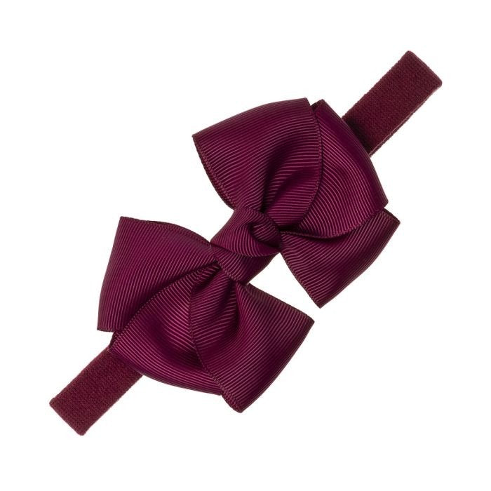 Baby headband Largebow Burgundy - Siena