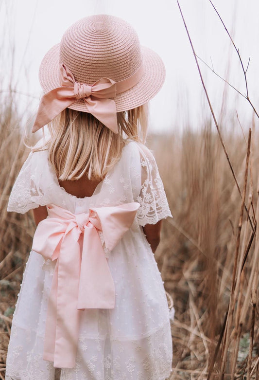 Luxury Dress Pink Bow - Petite Zara