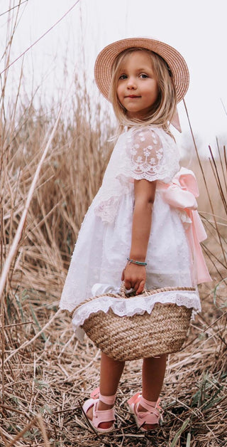 Luxury Dress Pink Bow - Petite Zara