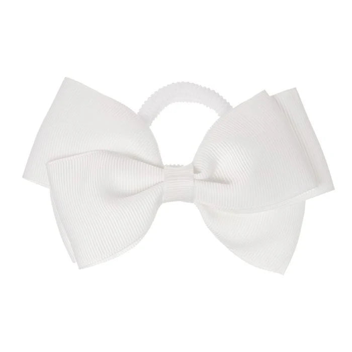 Hair Elastic Big Bow White - Siena