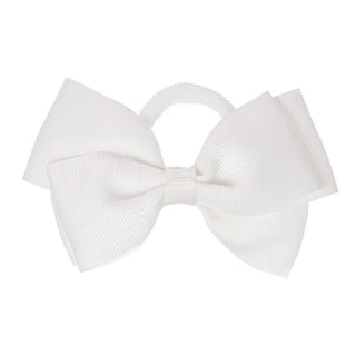 Hair Elastic Big Bow White - Siena