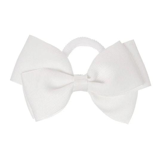 Hair Elastic Big Bow White - Siena