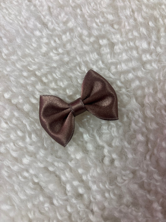 Butterfly Bow Mini Light Brown - Petite Zara