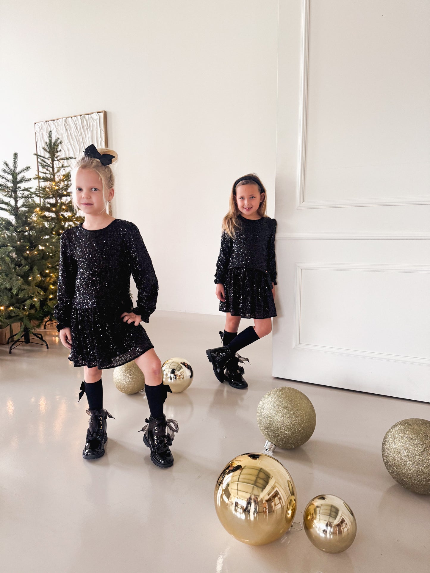 Dress Glitter Black - Abel & Lula