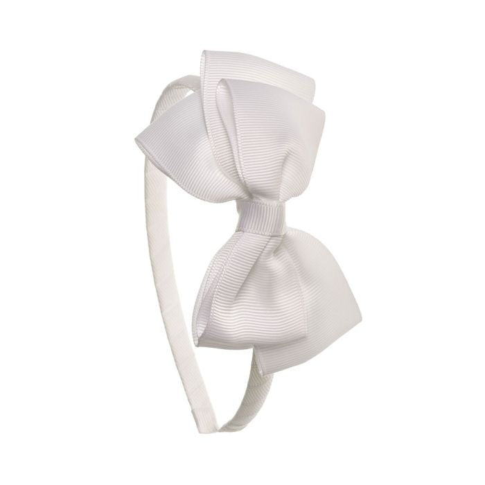Diadeem Butterfly Bow - White