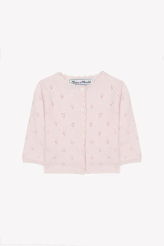 Cardigan Rose Pale - Tartine et Chocolat