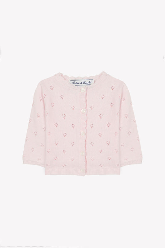 Cardigan Rose Pale - Tartine et Chocolat