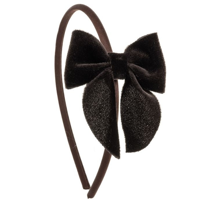 Baby Diadeem Bow Brown - Siena