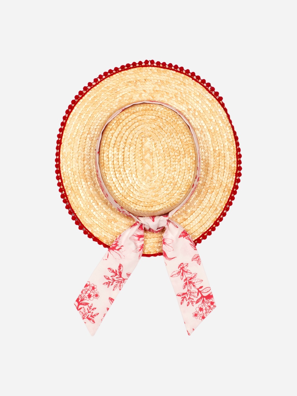 Straw Hat Red Blossom - Patachou