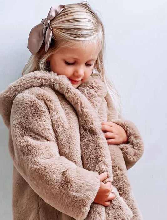 Faux Fur Jacket Brown - Petite Zara