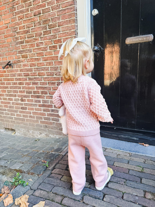 Trouser Set Pink  - Abel & Lula
