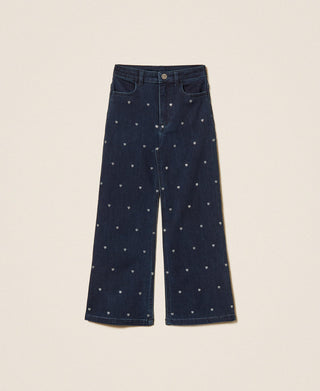 Jeans Meisjes Glitter Hart - Twinset