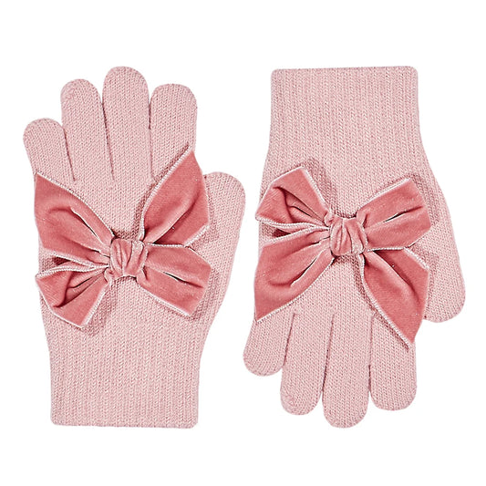 Condor Hanschoenen Velvet Strik - Pale Pink
