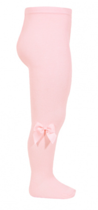 Condor Tights With Grosgrain Bow - Pink