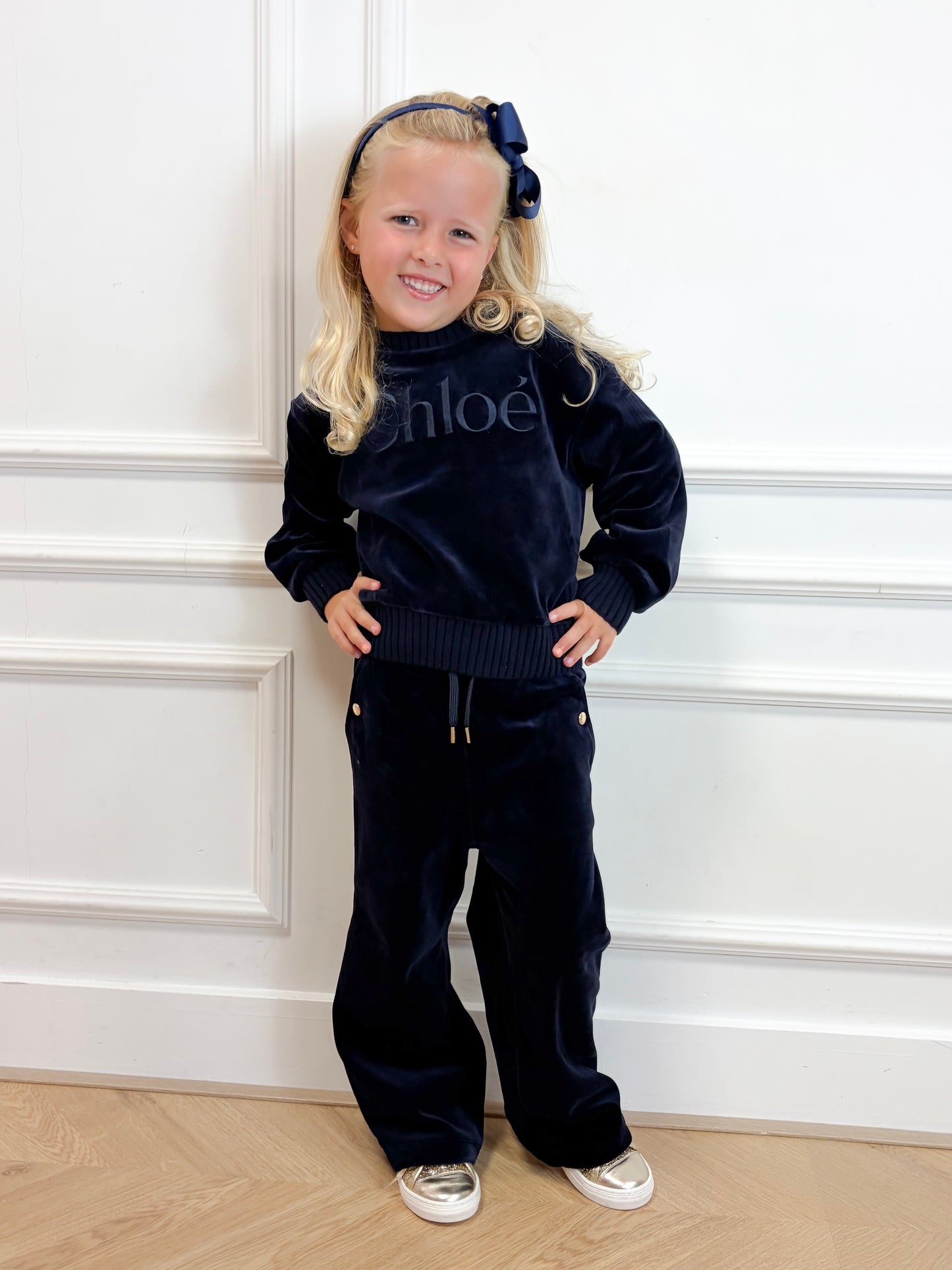 Meisjes set velvet - Chloé