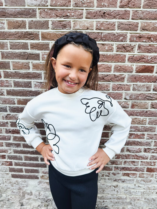Sweater Creme Flower - Abel & Lula