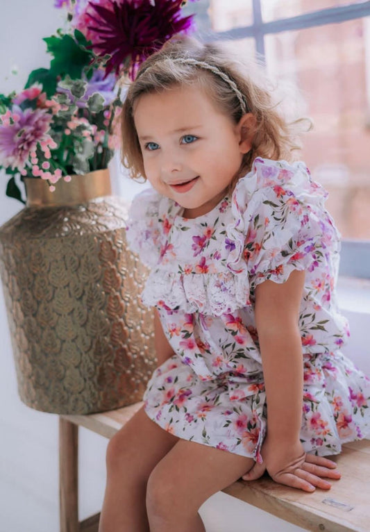 Blouse Unique Flowers - Petite Zara