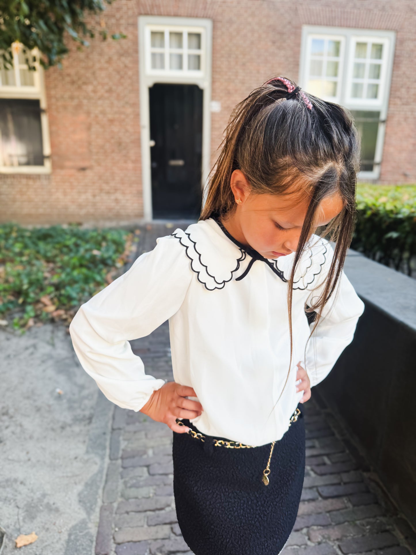 Skirt With Belt Black - Abel & Lula