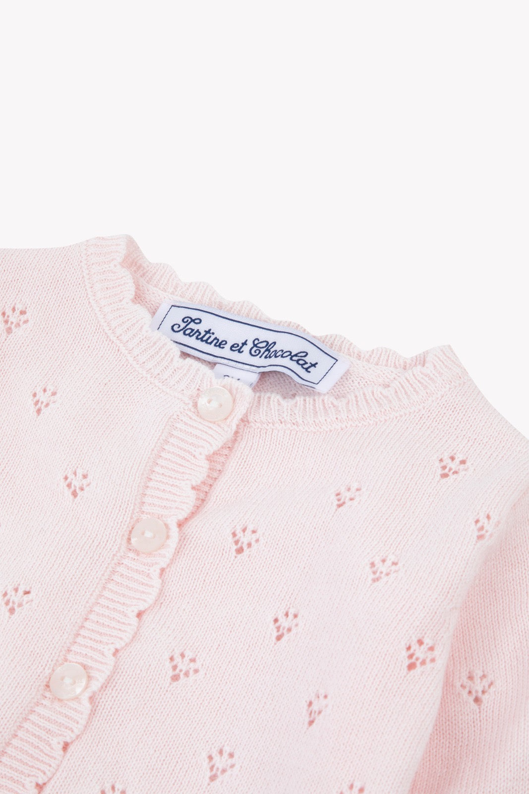 Cardigan Rose Pale - Tartine et Chocolat