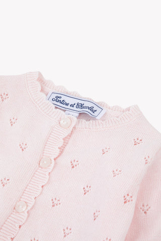 Cardigan Rose Pale - Tartine et Chocolat