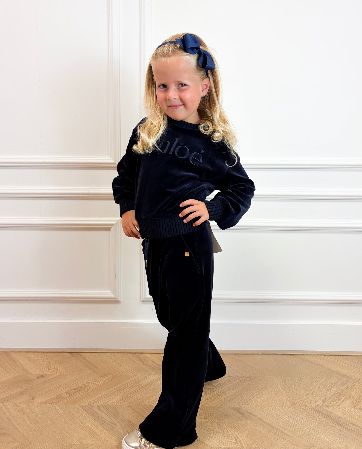 Meisjes set velvet - Chloé
