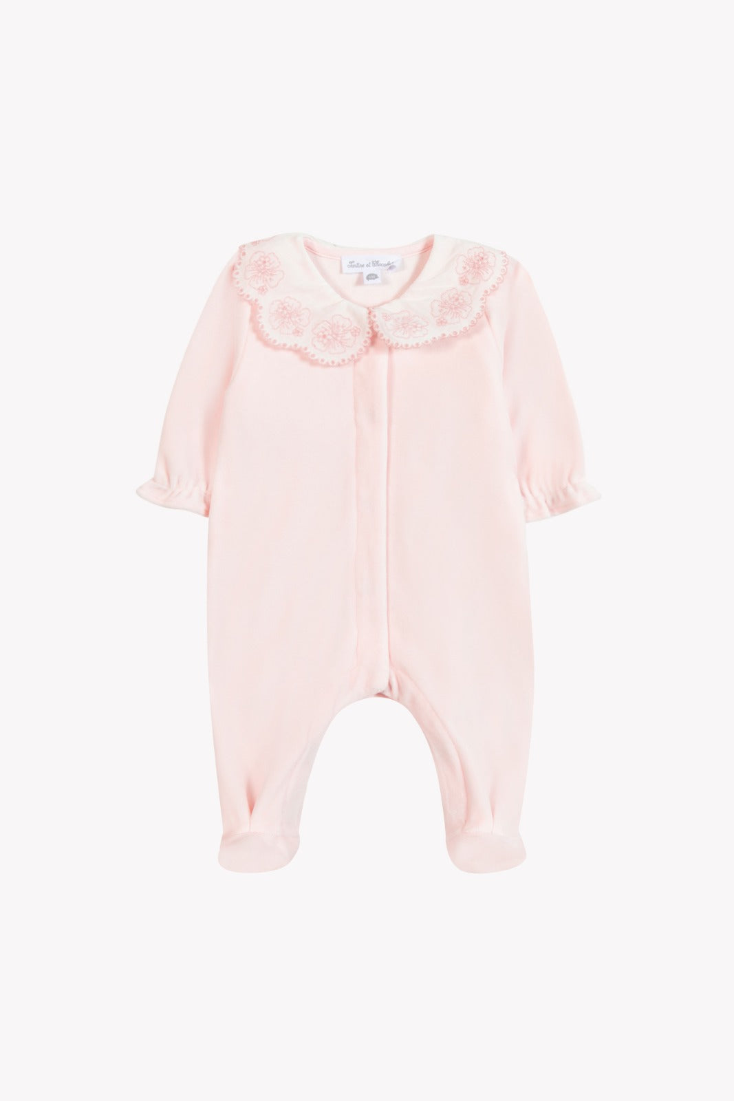 Babysuit Velour Pink Cato - Tartine et Chocolat