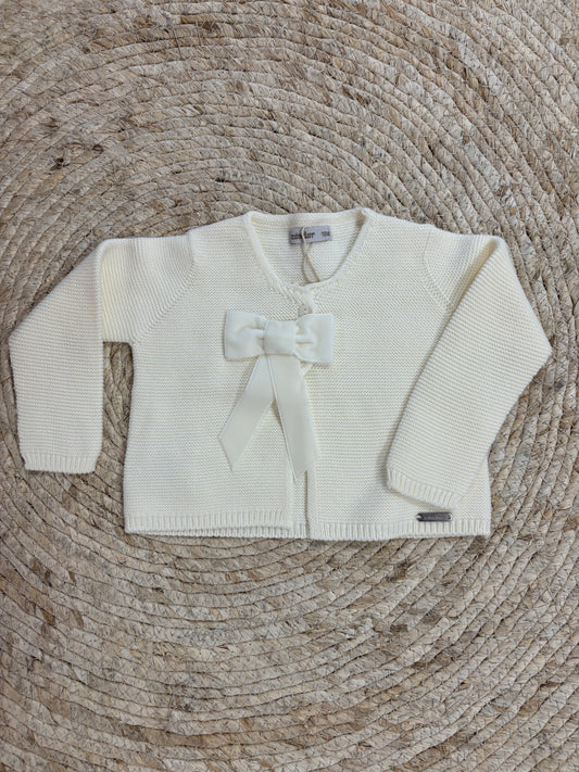 Cardigan Velvet Bow Créme - Condor