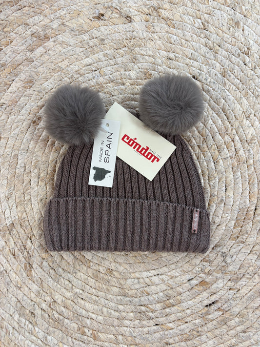 Hat Pompom Brown - Condor
