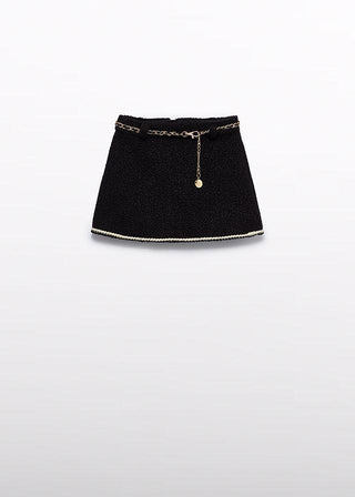 Skirt With Belt Black - Abel & Lula