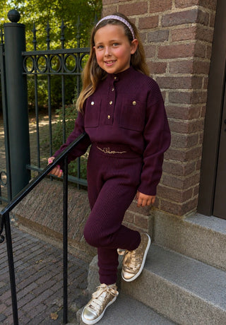 Broek Meisjes Burgundy - Chloé