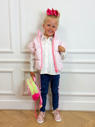 Bodywarmer Glitter Roze - Billieblush