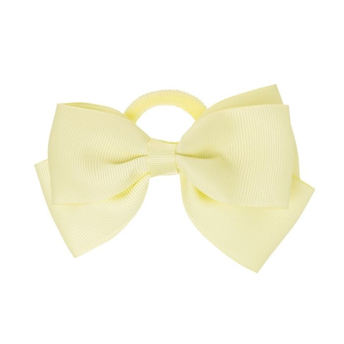 Hair Elastic Bow Yellow - Siena