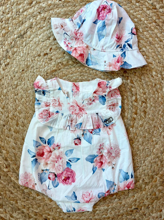 Newborn Romper Flower Set - Liu Jo