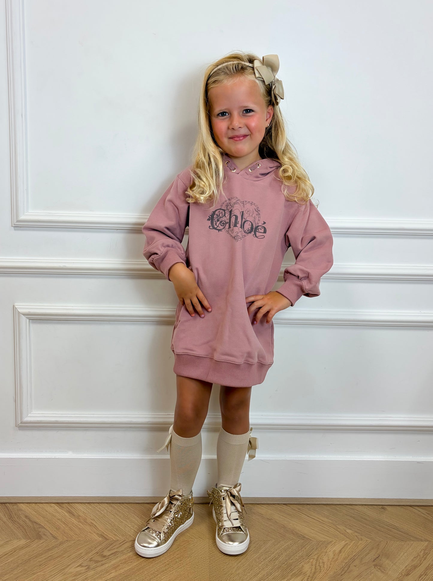 Meisjes capuchon jurk - Chloé