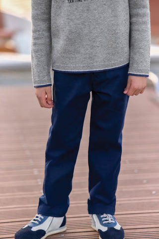 Kinder Jongens Broek Marine - Tartin Et Chocolat