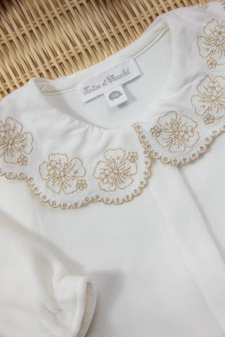 Babysuit Velour White Amelie - Tartine et Chocolat