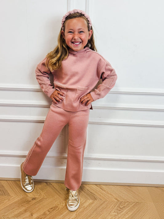 Knit Trouser Set Pink - Mayoral