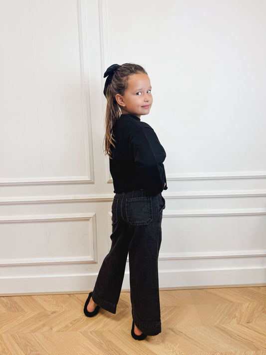 Jeans Wide Leg Black - Mayoral